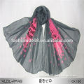 high quailty printed 100%viscsoe 4 colors 110*180cm love in the hearts scarf